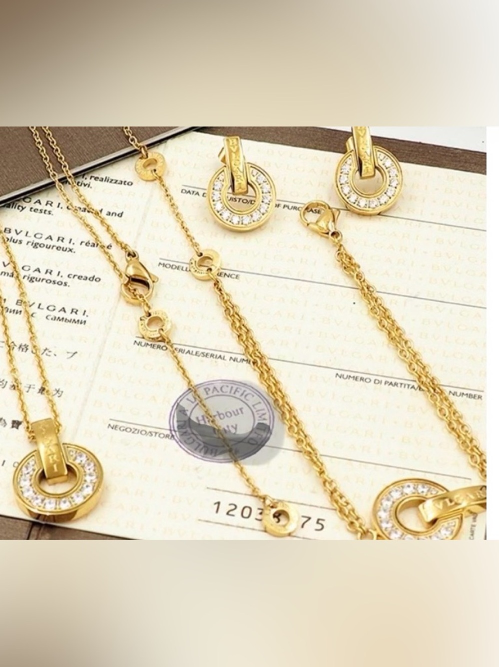 Bracelet, Earrings,Necklace set Roman Numerals Designer inspired Fashion Jewelry
